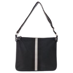 Bally Canvas Black Shoulder Bag
